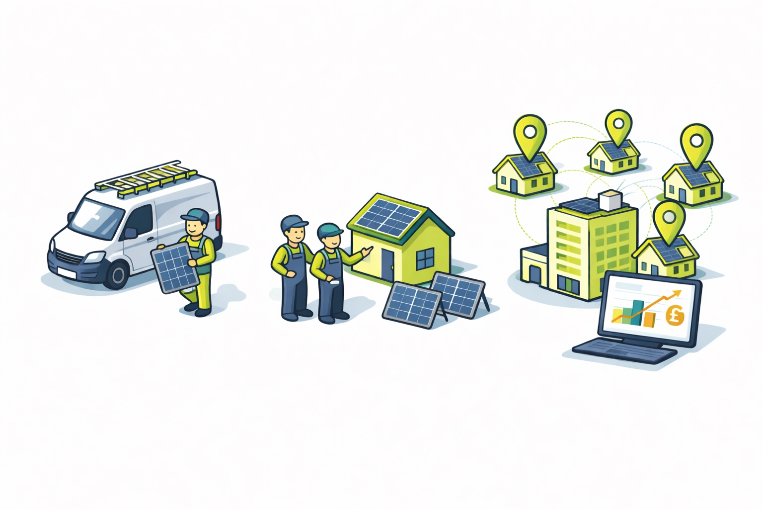 Solar PV installer lead planning
